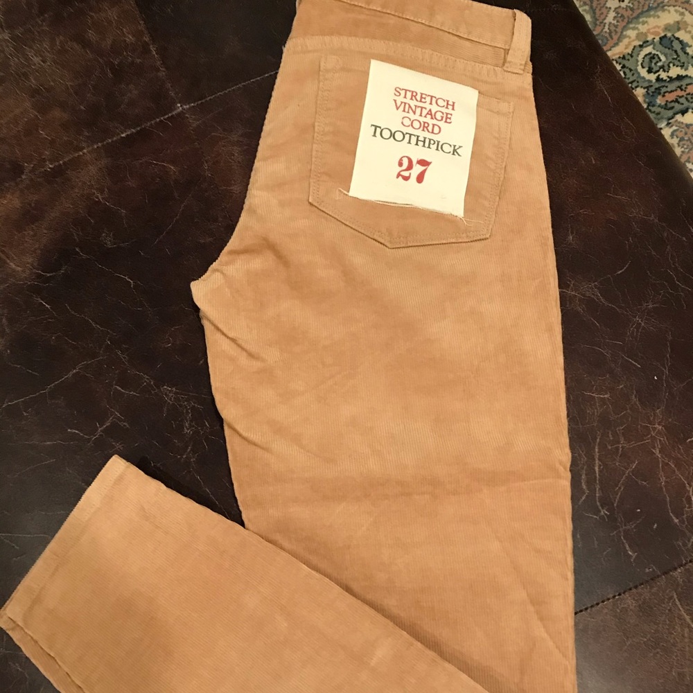 NWT J Crew Factory Stretch Vintage Toothpick Cord